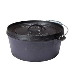 Campfire Pre Seasoned Cast Iron Camp Oven 4.5 Quart