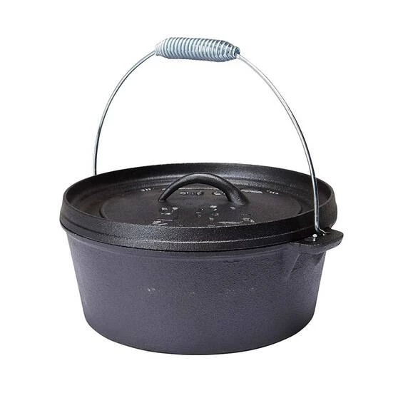 Campfire Pre Seasoned Cast Iron Camp Oven 4.5 Quart 4 Campfire Pre Seasoned Cast Iron Camp Oven 4.5 Quart - Image 2
