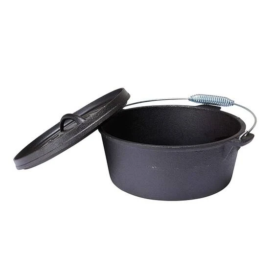 Campfire Pre Seasoned Cast Iron Camp Oven 4.5 Quart 6 Campfire Pre Seasoned Cast Iron Camp Oven 4.5 Quart - Image 4