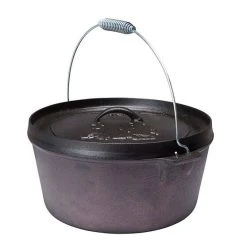 Campfire Pre Seasoned Cast Iron Camp Oven 9 Quart