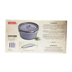 Campfire Pre Seasoned Cast Iron Camp Oven 9 Quart -SeaToSummit sales BCF 213608 05 hi res