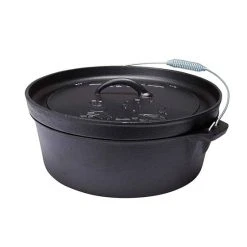 Campfire Pre Seasoned Cast Iron Camp Oven 12 Quart