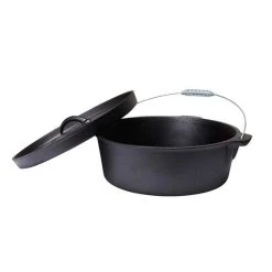 Campfire Pre Seasoned Cast Iron Camp Oven 12 Quart -SeaToSummit sales BCF 213609 02 hi res