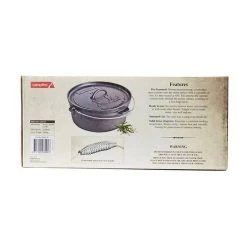 Campfire Pre Seasoned Cast Iron Camp Oven 12 Quart -SeaToSummit sales BCF 213609 04 hi res
