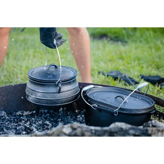 Campfire Pre Seasoned Cast Iron Camp Oven 10 Quart 5 Campfire Pre Seasoned Cast Iron Camp Oven 10 Quart - Image 3