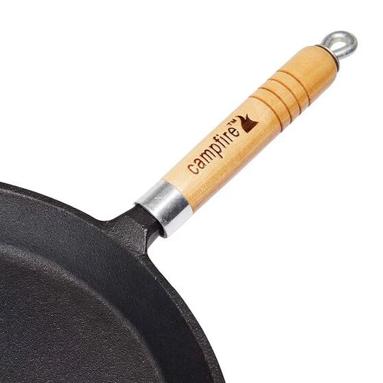Campfire Pre Seasoned Round Frypan 30cm 4 Campfire Pre Seasoned Round Frypan 30cm - Image 2
