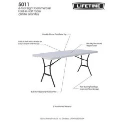 Lifetime Blow Mould Folding Table 183cm 9 Lifetime Blow Mould Folding Table 183cm -SeaToSummit sales BCF 217063 03 hi res