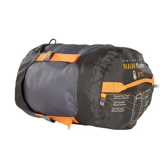 Wanderer Youth RawFlame 0C Hooded Sleeping Bag Grey / Orange 7 Wanderer Youth RawFlame 0C Hooded Sleeping Bag Grey / Orange - Image 5