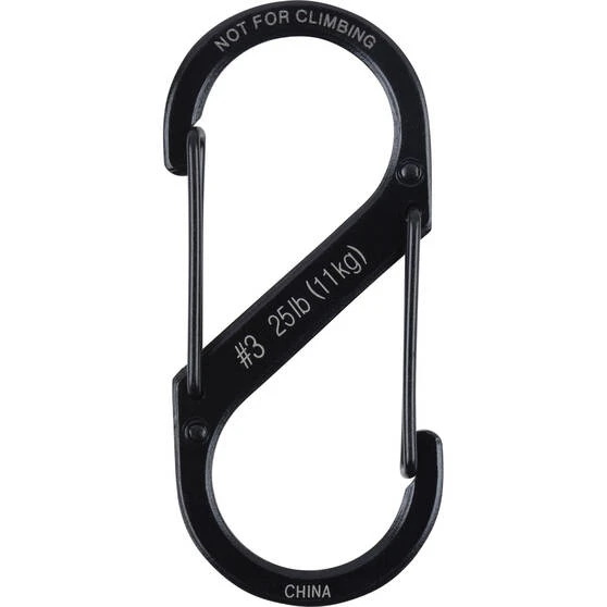 Nite Ize Steel Black S-Biner 3 Nite Ize Steel Black S-Biner