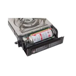 Gasmate Travelmate II SS Double Butane Stove With Hotplate -SeaToSummit sales BCF 579914 03 hi res