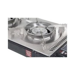 Gasmate Travelmate II SS Double Butane Stove With Hotplate -SeaToSummit sales BCF 579914 04 hi res