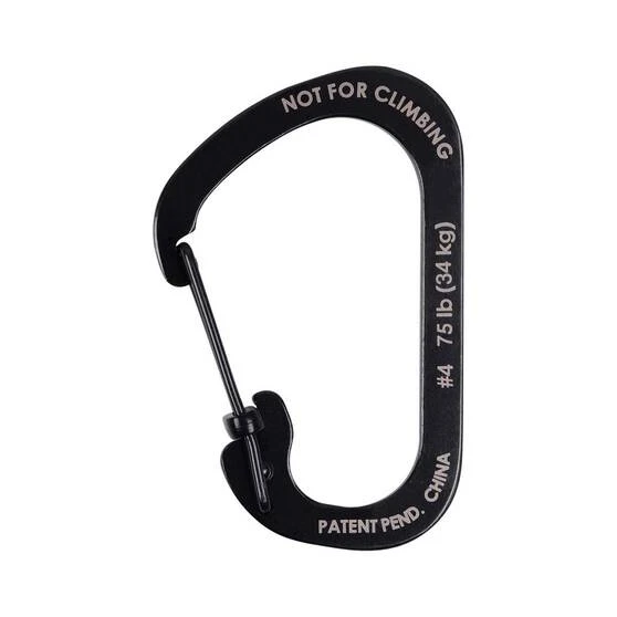 Nite Ize Carabiner SlideLock No.4 Black 3 Nite Ize Carabiner SlideLock No.4 Black