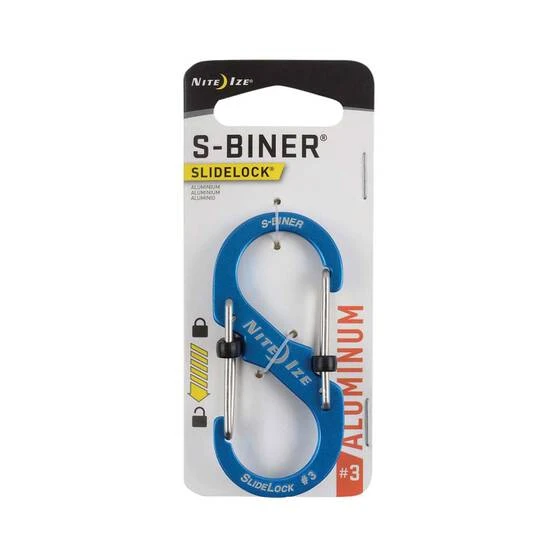 Nite Ize S Biner SlideLock Aluminium No.3 Blue 3 Nite Ize S Biner SlideLock Aluminium No.3 Blue