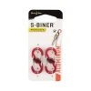Nite Ize S Biner MicroLock Aluminum 2 Pack Red 2 Nite Ize S Biner MicroLock Aluminum 2 Pack Red -SeaToSummit sales BCF 580487 hi res