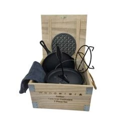 Wanderer Settler 3.5L Cast Iron Set -7 Piece 42 Wanderer Settler 3.5L Cast Iron Set -7 Piece -SeaToSummit sales BCF 602321 19 hi res