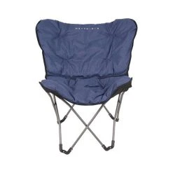 Wanderer Chambray Linen Look Half Moon Chair