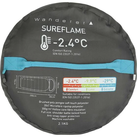 Wanderer SureFlame -2.4°C Hooded Sleeping Bag 8 Wanderer SureFlame -2.4°C Hooded Sleeping Bag - Image 6