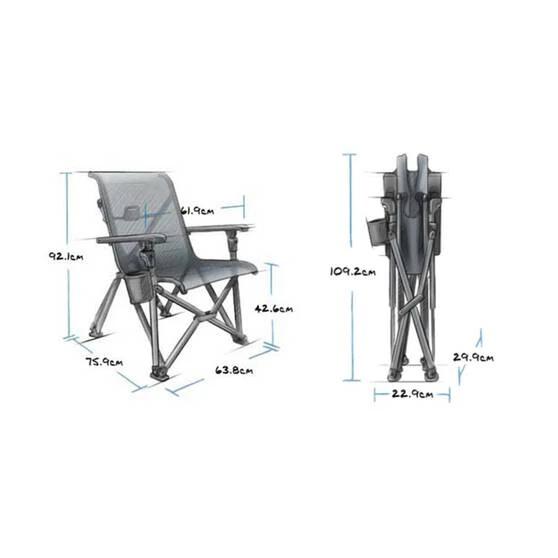 YETI® Trailhead™ Camp Chair Charcoal 8 YETI® Trailhead™ Camp Chair Charcoal - Image 6
