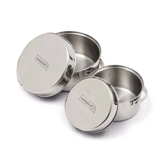 Campfire 4 Piece Stainless Steel Pots 3 Campfire 4 Piece Stainless Steel Pots