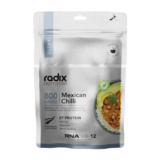 Radix Nutrition Freeze Dried Plant Based Mexican Chilli Ultra 800kcal 3 Radix Nutrition Freeze Dried Plant Based Mexican Chilli Ultra 800kcal
