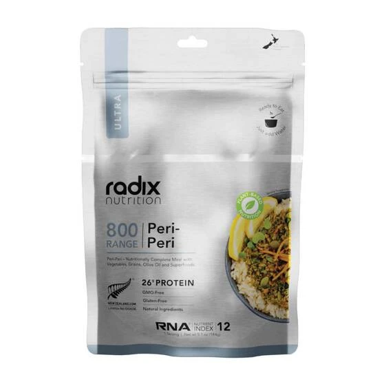 Radix Nutrition Freeze Dried Plant Based Peri Peri Ultra 800kcal 3 Radix Nutrition Freeze Dried Plant Based Peri Peri Ultra 800kcal